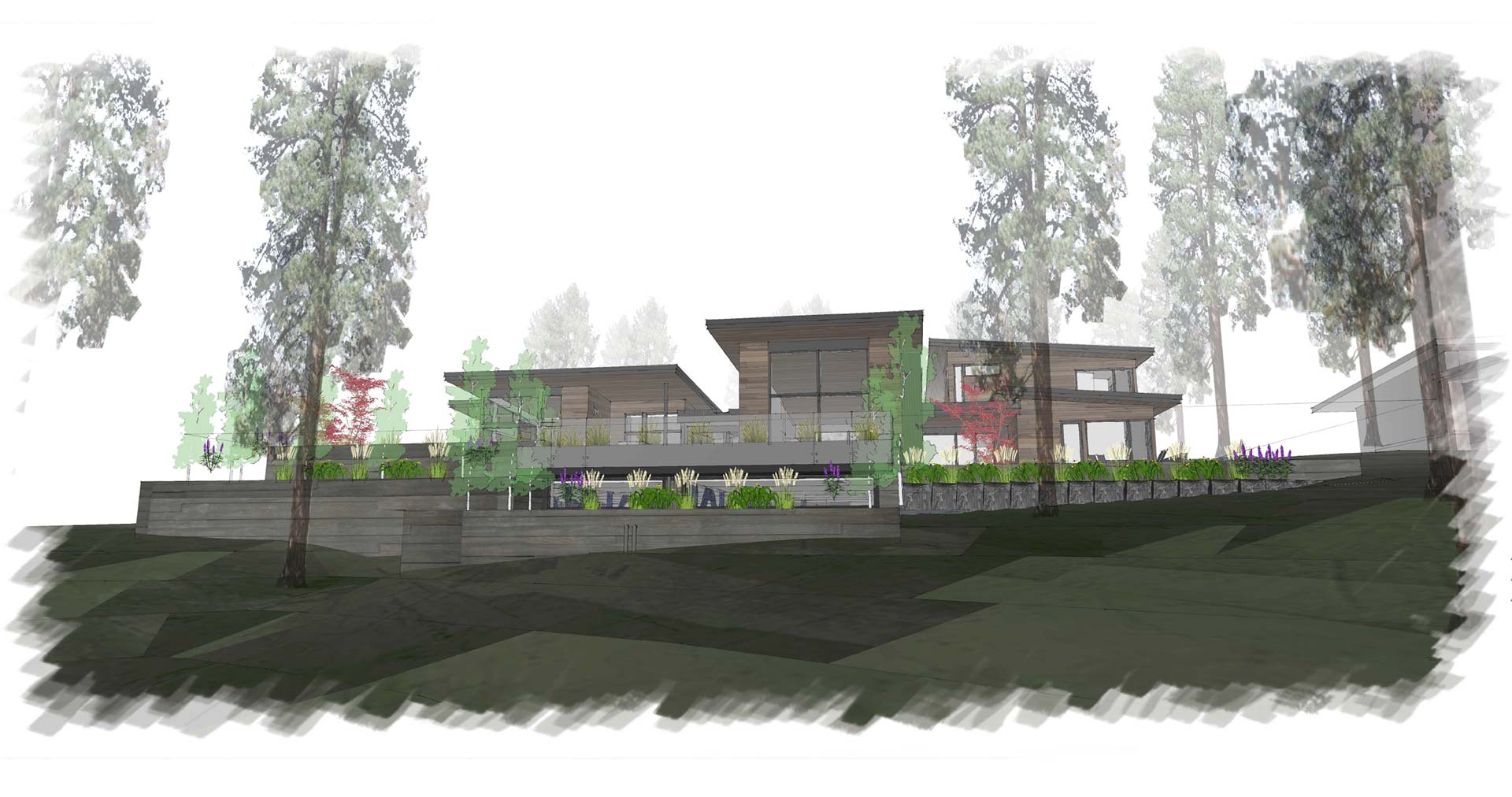 custom home rendering